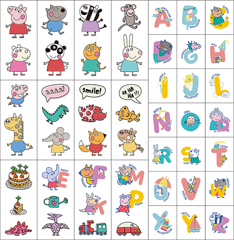 粉紅豬小妹 雷射繽紛畫